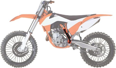 Acerbis X-Grip Frame Guards Orange/Black for KTM 300 XC 2013-2016 in Kuwait