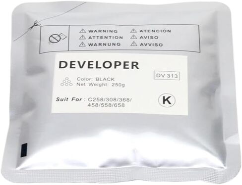 Developer Material DV313 Compatible with C258 C308 C368 C458 C558 C658 Series Printers for CMYK Use(Black) in Saudi Arabia