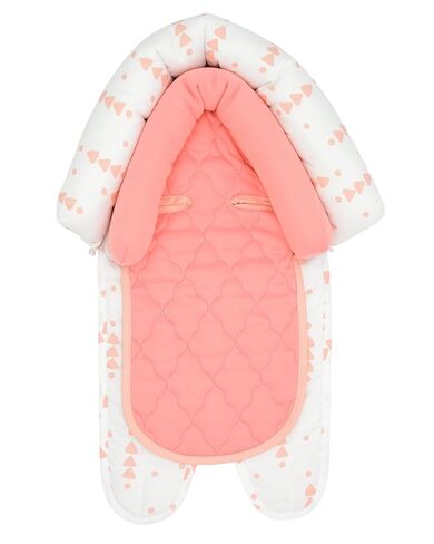 ترافيل باغ للأطفال والرضع 2 في 1 داعم للرأس ثنائي لمقاعد السيارة وعربات الأطفال والكراسي - رمادي in Kuwait