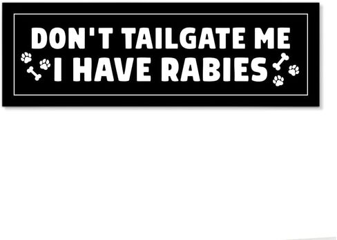 Don't Tailgate Me Funny Car Bumper Magnet Sticker, Sarcastic Car Magnet for Men Women, Anti-Tailgating Truck Vehicle Bumper Sticker, New Driver Gifts for Commuters Road Trip Lover in Saudi Arabia