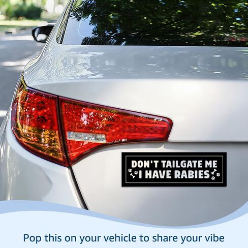 Don't Tailgate Me Funny Car Bumper Magnet Sticker, Sarcastic Car Magnet for Men Women, Anti-Tailgating Truck Vehicle Bumper Sticker, New Driver Gifts for Commuters Road Trip Lover in Saudi Arabia