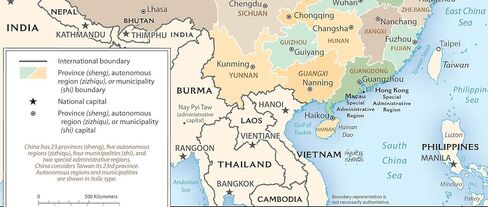 خريطة الصين - الأقسام الإدارية خريطة حائط CIA باللغة الإنجليزية - دول آسيا - معلمو التعليم المنزلي الطلاب ديكور جداري فني غير مؤطر (16 بوصة × 18 بوصة) in Kuwait