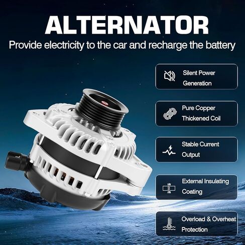 11151,31100-RDJ-A01 130Amp Alternator for Acura MDX 2005-2009,for Acura TL/RL 2005-2008,for Honda Ridgeline 2006-2008,for Honda Pilot 2005-2008,for Honda Odyssey 2005-2007 11099,31100-RGL-A01 in Kuwait
