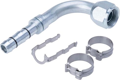 40-64075-52 FlexCLIK #8 A/C Fitting (90° Female O-Ring) | No-Crimp Field Repair Kit | Fits Transit Bus & Coach HVAC | Replaces Blown Hose Ends in Saudi Arabia