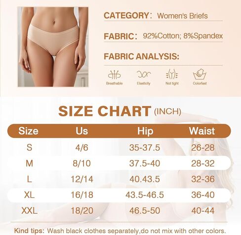 5 Women's BALCK Cotton Underwear Mid Waisted Full Coverage Ladies Panties,Medium in Saudi Arabia