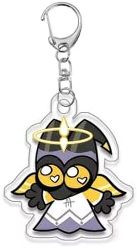 Cartoon Anime Pendant Keychains Holder Car Key Ring Mobile Phone Bag Hanging Cute Kawaii Chibi Hazbin Hotel Helluva Boss (Adam/Style 1) in Saudi Arabia