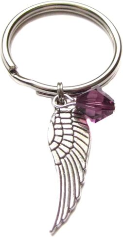 حقيبة سلسلة مفاتيح كريستالية من Archangel Metatron Angel Wing Charm هدية رائعة in Saudi Arabia