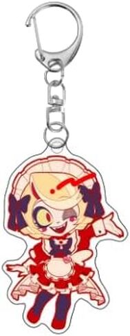 Cartoon Anime Pendant Keychains Holder Car Key Ring Mobile Phone Bag Hanging Cute Kawaii Chibi Maid Butler Hazbin Hotel Helluva Boss (Charlie/Style 7) in Saudi Arabia