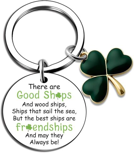 Irish Gifts For Women Men Keychain St Patricks Day Decorations Shamrock Keyring For Friends Family Coworkers For Christmas Irish Themed Birthday Gifts Inspirational St Patricks Day Jewelry in Saudi Arabia