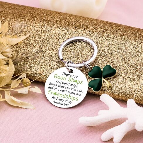 Irish Gifts For Women Men Keychain St Patricks Day Decorations Shamrock Keyring For Friends Family Coworkers For Christmas Irish Themed Birthday Gifts Inspirational St Patricks Day Jewelry in Saudi Arabia