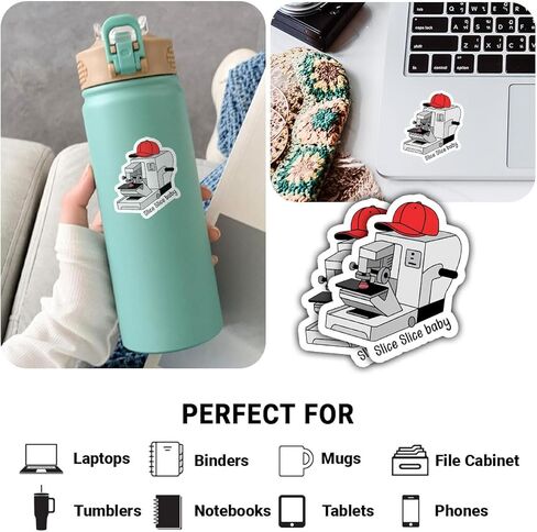 3 Pcs Slice Baby Histology Stickers – Funny Science Quote Decals for Lab Enthusiasts, Histology Students – Gifts for People Who Love Science – for Laptop, Water Bottle, Tumbler – 3"x3" in Saudi Arabia