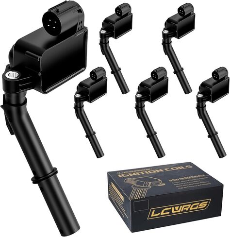 Set of 6 Ignition Coil Packs Fits for Mercedes Benz E350 GLK350 ML350 C300 C350 SLK350 R350 2012 2013 2014 2015 2016 3.5 V6 Coils Replaces# UF741 2761500080 in Saudi Arabia