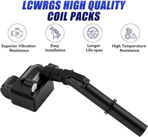 Set of 6 Ignition Coil Packs Fits for Mercedes Benz E350 GLK350 ML350 C300 C350 SLK350 R350 2012 2013 2014 2015 2016 3.5 V6 Coils Replaces# UF741 2761500080 in Saudi Arabia