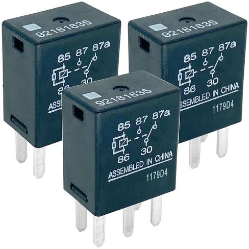 3 عبوات 92181835 Relay - 35A 12VDC 5-Pin SPDT Automotive Relay - متوافق مع مركبات GM شيفروليه سيلفرادو، ومركبات GMC Sierra - يعمل على إصلاح مضخة الوقود وأخطاء P0230/P0699 in Saudi Arabia