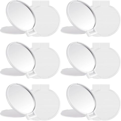 Jetec 18 Pieces Compact Mirrors Bulk Gifts Mini Vintage Pocket Mirrors for Purse Small Portable Folding Round Makeup Stuffs for Travel Daily Use Party Favors Women (Macaron Colors) in Kuwait