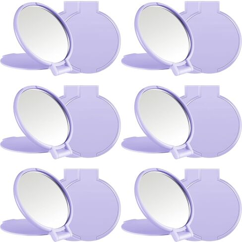 Jetec 18 Pieces Compact Mirrors Bulk Gifts Mini Vintage Pocket Mirrors for Purse Small Portable Folding Round Makeup Stuffs for Travel Daily Use Party Favors Women (Macaron Colors) in Kuwait