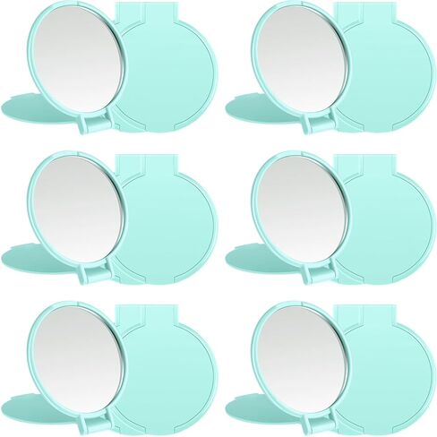Jetec 18 Pieces Compact Mirrors Bulk Gifts Mini Vintage Pocket Mirrors for Purse Small Portable Folding Round Makeup Stuffs for Travel Daily Use Party Favors Women (Macaron Colors) in Kuwait