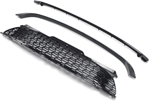 Compatible with Mini Cooper R55 R56 R57 R58 2007 2008 2009 2010 2011 2012 2013 2014 2015 Front Bumper Grille Mesh with Frame Trim Black in Saudi Arabia