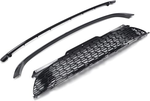 Compatible with Mini Cooper R55 R56 R57 R58 2007 2008 2009 2010 2011 2012 2013 2014 2015 Front Bumper Grille Mesh with Frame Trim Black in Saudi Arabia