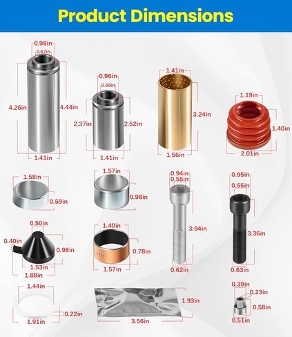 طقم دبوس دليل الفرجار لـ Bendix ADB22X، استبدل OEM 091.559 100.A1369.10 803114 BW803114 745803114 S291529 in Kuwait