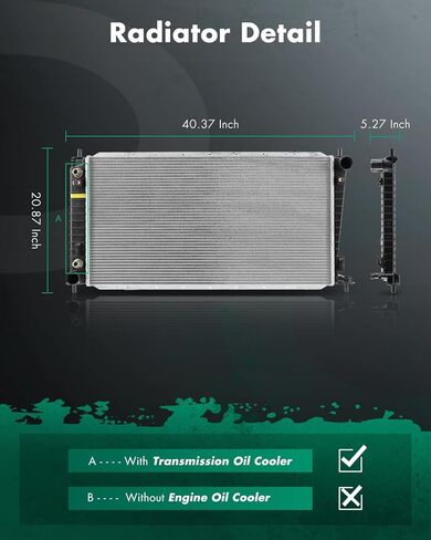 SCITOO Engine Coolant Radiator Fit for 1997-1998 for Ford F-150 4.2L 1997-1998 for Ford F-150 4.6L 1997-1998 for Ford F-250 4.6L 1997-1998 for Ford Lobo 4.6L Replace#2141 in Saudi Arabia