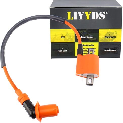 Ignition Coil Compatible with ATC110 ATC125M ATC185 ATC185S ATC200 ATC200E ATC200ES ATC200M ATC200S ATC250 ATC250R FL250 NH80MD NU50 NU50M NX50M XL200R XL250R XL500R XR200R XR250R XR500R 1985 in Saudi Arabia