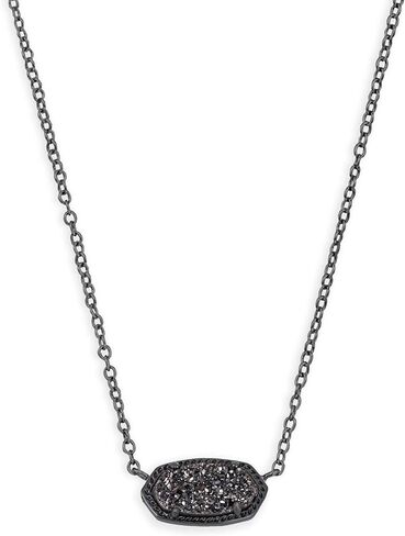 Kendra Scott Elisa Pendant Necklace, Dark Lavender Lab Grown Opal, 14k Gold-Plated Brass, Fashion Jewelry for Women in Saudi Arabia