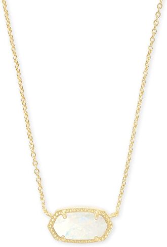 Kendra Scott Elisa Pendant Necklace, Dark Lavender Lab Grown Opal, 14k Gold-Plated Brass, Fashion Jewelry for Women in Saudi Arabia