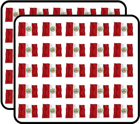 Peru Flag Sticker for Scrapbooking Waterproof Vinyl Stickers for Water Bottle, Laptop & Phone Case 50 Pack in Saudi Arabia
