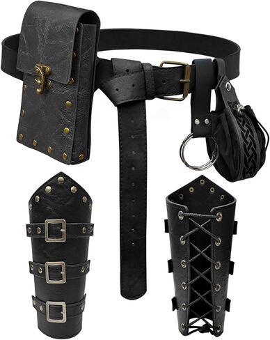 إكسسوارات عصر النهضة حزام الحقيبة المحفظة فايكنغ براسر هوك هالوين القرون الوسطى زي التبعي عارضة فاني حزمة الخصر حقيبة in Kuwait