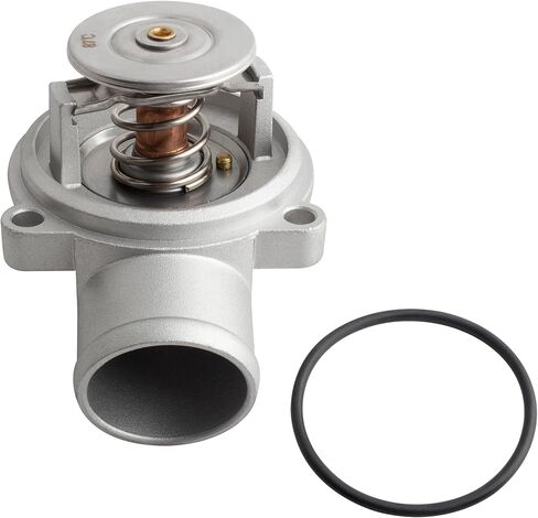 BOXI 902-5175 Engine Coolant Thermostat Housing Assembly Fits for Mercedes-Benz C230 2002 Kompressor Coupe 2-Door L4 2.3L / Replaces ‎944189 1112001715 in Saudi Arabia