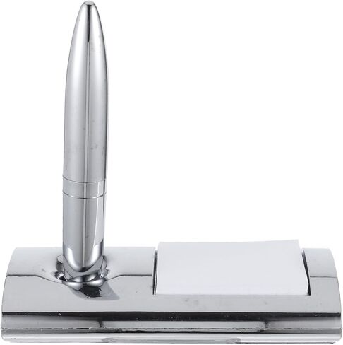 Delicate Ballpoint Pen with Base, Counter Signing Pen for Office and Business Use, Metal Rectangular Desktop Writing Instrument for Hotel and Desk Signing in Saudi Arabia