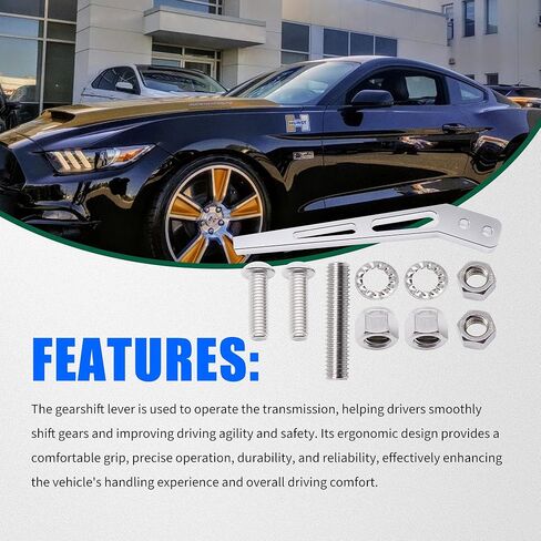 10 Inch Bent Shifter Handle Lever Compatible with Tremec T5 T45 T56 TKO500 & 600, Compatible with Mustang Hurst in Saudi Arabia