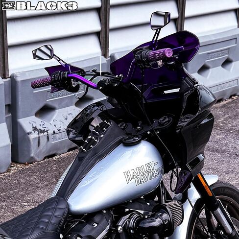 Carbon Fiber Performance Style Motorcycle Mirrors, Universal Rear View Mirrors Compatible with Harley Sportster Road King Street Electra Glide Road Glide Dyna Softail Indian in Saudi Arabia
