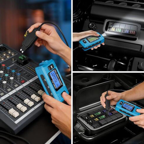 Automotive Circuit Fault Probe Tester, 48V 20A Portable High-Precision Car Circuit Probe Tester Current Fault Probe for Blade Fuses, Fuse Fault Diagnosis for Cars, Trucks, SUVs in Kuwait