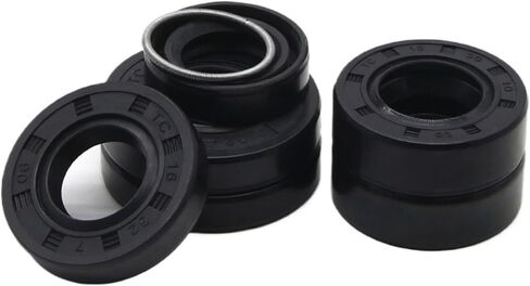 ID 16mm TC NBR Skeleton Oil Seal OD 22mm ~ 36mm 4/5/7/8/10mm Nitrile Rubber Double Lip Oil Rotating Shaft Gaskets(10 pieces,16x24x7mm) in Kuwait