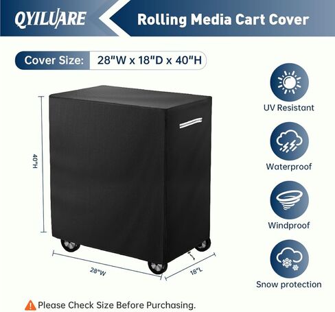 غطاء عربة الهاتف المحمول المقاوم للماء، غطاء عربة الأدوات المحمولة الواقي من الغبار 3 أرفف - 28 بوصة × 18 بوصة × 40 بوصة in Kuwait