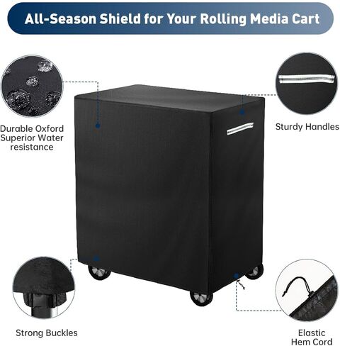 غطاء عربة الهاتف المحمول المقاوم للماء، غطاء عربة الأدوات المحمولة الواقي من الغبار 3 أرفف - 28 بوصة × 18 بوصة × 40 بوصة in Kuwait