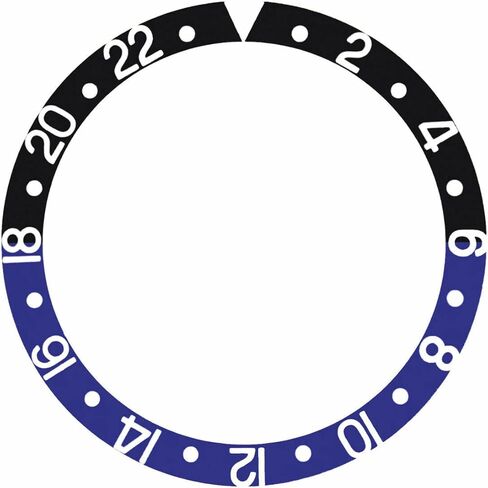Ewatchparts Batman Bezel Insert Compatible With Rolex GMT II 16700,16710,16713,16718, 16760 Black/Blue in Saudi Arabia