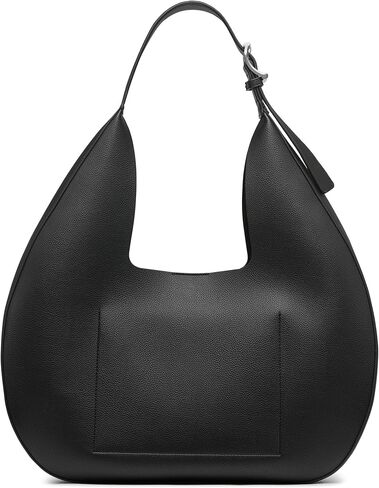DKNY Women's Camila Large Hobo Bag, Black/Silver, One Size in Saudi Arabia