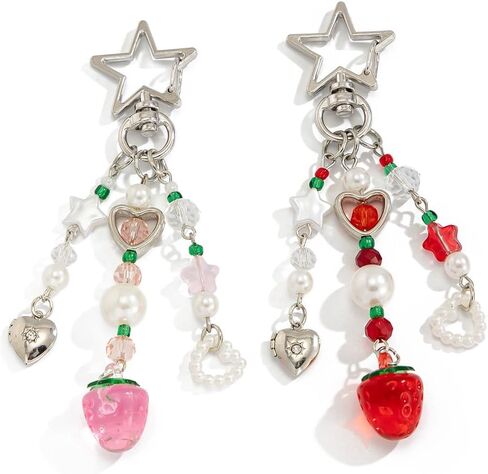 Jekeiodoe Bow and Cake Keychains Bag Charms Cute keychain Charm, Y2K Aesthetic Purse Charm Purse Keychain for Handbag,Backpack Women,Men in Saudi Arabia