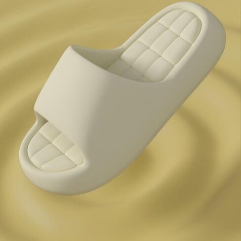 EVA Thick Sole Slippers for Women Men - Summer Cloud Feel Non-Slip Indoor Outdoor Couples Slides(Blue) in Saudi Arabia