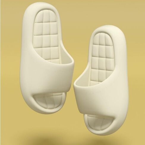 EVA Thick Sole Slippers for Women Men - Summer Cloud Feel Non-Slip Indoor Outdoor Couples Slides(Blue) in Saudi Arabia