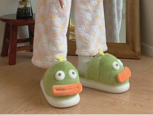 لطيف Kawaii الأسماك القبيحة أفخم غامض لينة الدافئة شبشب منزل للنساء المضادة للانزلاق المطاط وحيد الشرائح in Saudi Arabia