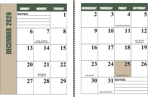 تقويم سطح المكتب ذو الطباعة الكبيرة من Farmer's Legacy - من يناير 2026 إلى يناير 2027 in Kuwait