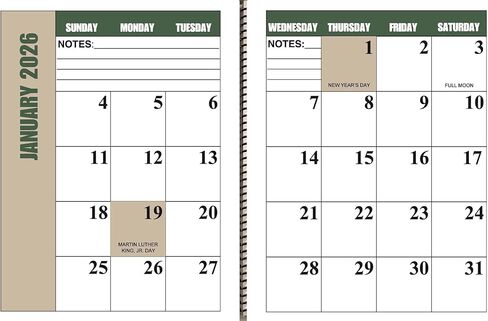 تقويم سطح المكتب ذو الطباعة الكبيرة من Farmer's Legacy - من يناير 2026 إلى يناير 2027 in Kuwait