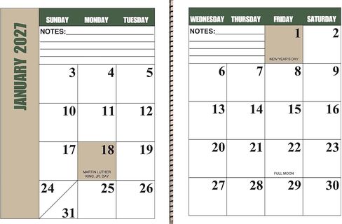 تقويم سطح المكتب ذو الطباعة الكبيرة من Farmer's Legacy - من يناير 2026 إلى يناير 2027 in Kuwait