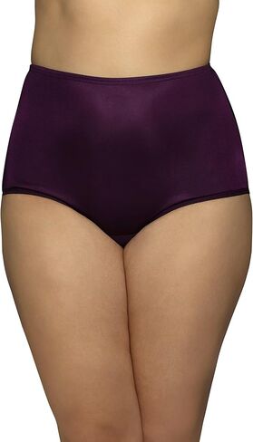 Vanity Fair Women's High Waisted Underwear, Full Coverage Ladies Panties, Perfectly Yours Briefs, Cotton - Shirting Blue/Star White/Carless Lilac, 6 in Saudi Arabia