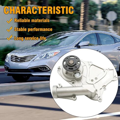 25100-3C120 Water Pump With Gaskets, Replacement for Hyundai Azera Entourage Genesis Sonata 2006-2012, Replacement for Kia Amanti Borrego Sedona Sorento 2006-2012 in Saudi Arabia