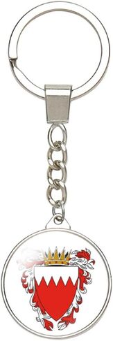 World Most Countries Coat of Arms National Emblem Keyring Key Chain Double Sided Printing Alloy Keychain in Saudi Arabia